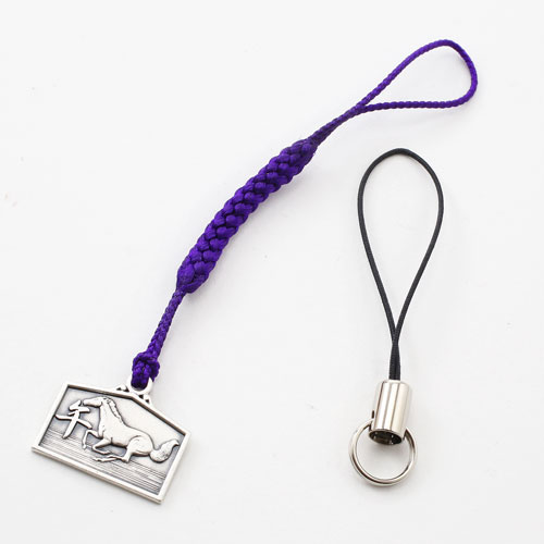 送料無料】【日本製】純銀製/シルバー ストラップ ホース/馬/ウマ/干支