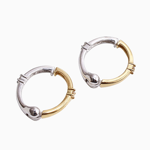 送料無料】【日本製】18金/K18/ダイヤモンド ピアリング/イヤリング  