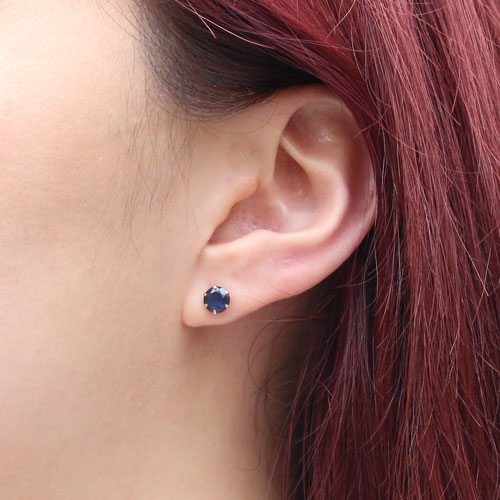 送料無料】【日本製】18金/K18 イエローゴールド ピアス 天然石  