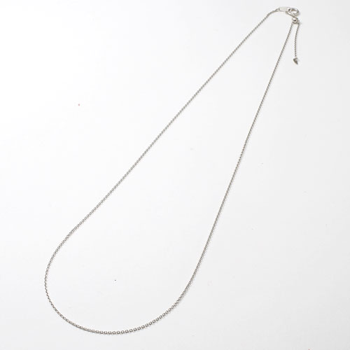 純プラチナ ネックレス スライド カット アズキ  50cm Pt999 刻印　2262-NP15