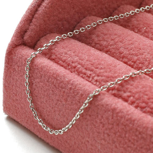 純プラチナ ネックレス スライド カット アズキ  50cm Pt999 刻印　2262-NP15