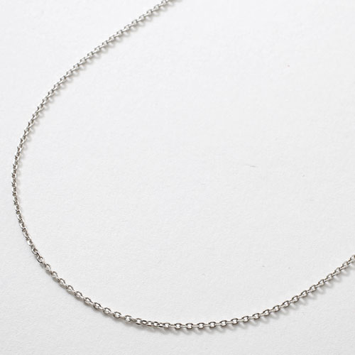 純プラチナ ネックレス スライド カット アズキ  50cm Pt999 刻印　2262-NP15