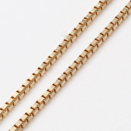 18金 イエローゴールド ネックレス ベネチアンチェーン スライド 50cm　2264-NG15