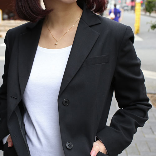 【送料無料】【イタリア製】18金/Ｋ18 ペンダント 十字架 クロス  10金/Ｋ10 ベネチアンチェーン付 イエローゴールド　2302-PG15