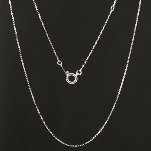 送料無料】【日本製】18金/750/K18WG/K18 ホワイトゴールド 4面カット