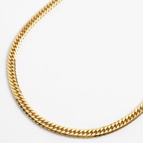 送料無料】【中折式留具】【ダブル6面カット喜平】【K18刻印入り】18金  