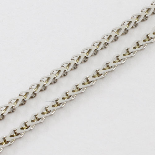 純プラチナ ネックレス ミニハート Pt999 刻印 45cm 3.7ｇ スライド式　2363-NP15