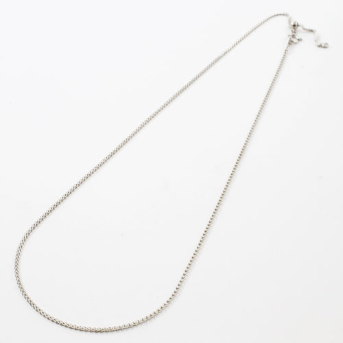 純プラチナ ネックレス ミニハート Pt999 刻印 45cm 3.7ｇ スライド式　2363-NP15
