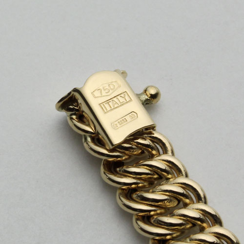 イタリア製 750刻印 18金ブレスレット 傷あり - ブレスレット 