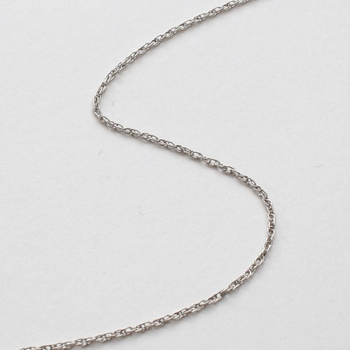 純プラチナ ネックレス シリコン スライド ダブル縄編み  50cm Pt999 刻印　2378-NG15