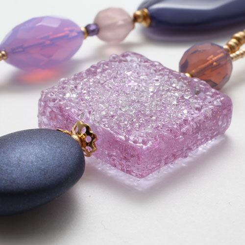 ベネチアングラス ネックレス シュガーベイビー イタリア製 アヴェ・カプリース　2406-NV15