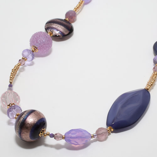 ベネチアングラス ネックレス シュガーベイビー イタリア製 アヴェ・カプリース　2406-NV15