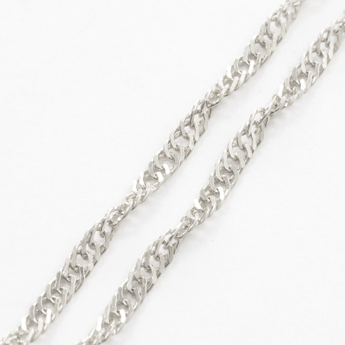 純プラチナ 21cm 2.6g ブレスレット 純Pt スクリューチェーン 2428-BP15　