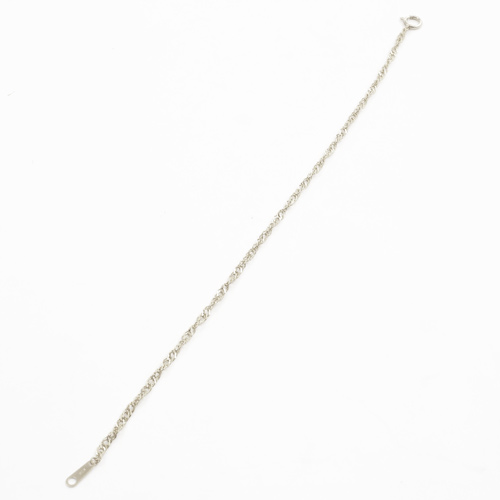 純プラチナ 21cm 2.6g ブレスレット 純Pt スクリューチェーン 2428-BP15　