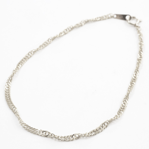 純プラチナ 21cm 2.6g ブレスレット 純Pt スクリューチェーン 2428-BP15　