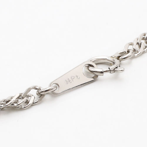 純pt 純プラチナ pt999 ネックレス スクリュー 45cm 13.3g 2457-NP16
