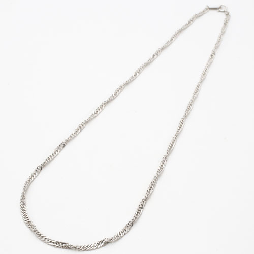 純pt 純プラチナ pt999 ネックレス スクリュー 45cm 13.3g 2457-NP16