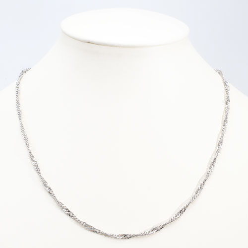 純pt 純プラチナ pt999 ネックレス スクリュー 45cm 13.3g 2457-NP16