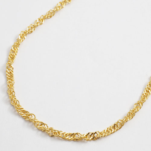 【送料無料】【日本製】純金/K24 ネックレス スクリュー PUREGOLD/ピュアーゴールド 男女兼用 ペア アクセサリー 2458-NG16