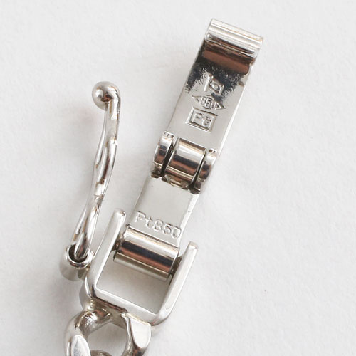 送料無料】【日本製】【造幣局検定マーク入り】プラチナ850/Pt850 上下  