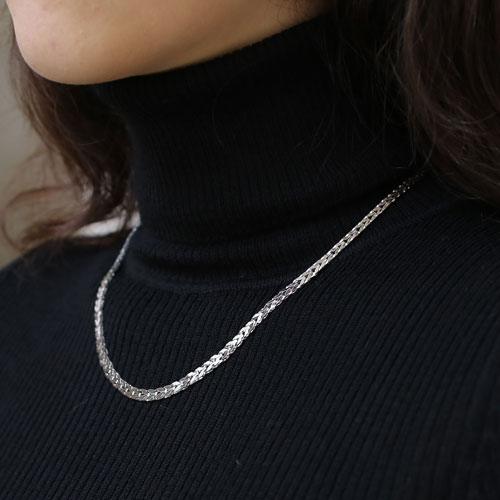 送料無料】【日本製】純プラチナ/Pt999 ネックレス リバーシブル