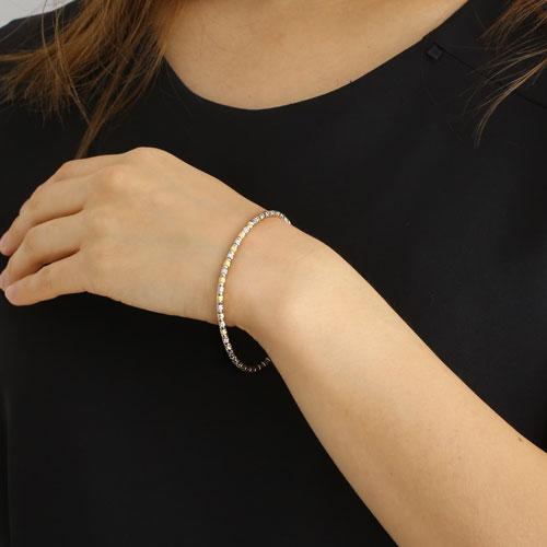 18金 ブレスレット スリーカラー エレガンティアラ　2856-BG15