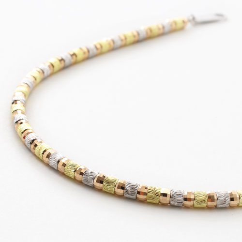 18金 ブレスレット スリーカラー エレガンティアラ　2856-BG15