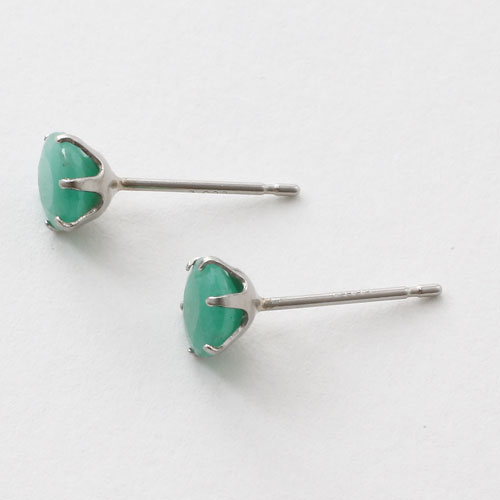 Ｐｔ９００　プラチナ　エメラルド　ダイヤモンド　ピアス Pt900 エメラルド ダイヤモンド ピアス 0.29ct D0.30ct