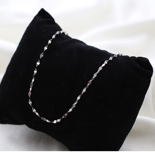 プラチナ ネックレス ペダル チェーン 42cm 1.2g Pt850 刻印　3021-NP16