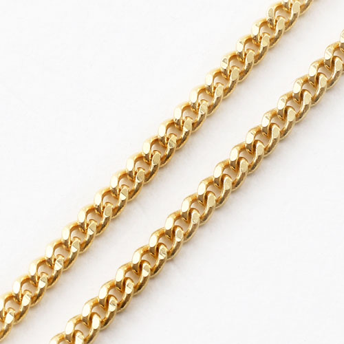 18金 ブレスレット 2面カット キヘイ チェーン 18cm 1.9g K18　3024-BG16