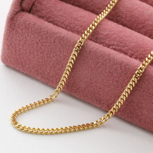 18金 ブレスレット 2面カット キヘイ チェーン 18cm 1.9g K18　3024-BG16