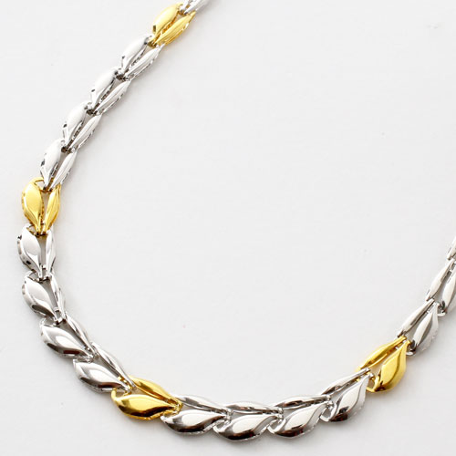 純金 純プラチナ コンビ ネックレス グラーデーション＆リバーシブル　3030-NP16