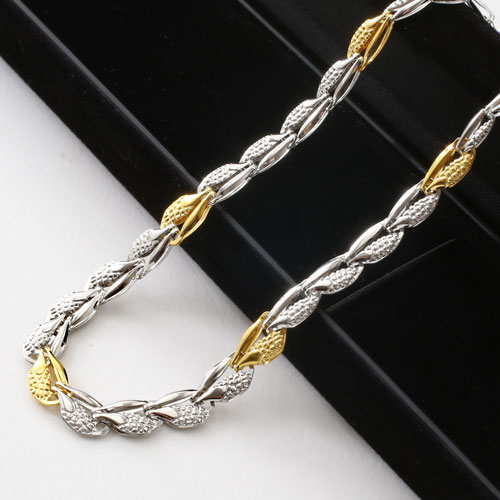 純金 純プラチナ コンビ ネックレス グラーデーション＆リバーシブル　3030-NP16