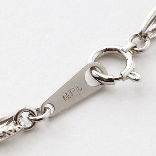 純金 純プラチナ コンビ ネックレス グラーデーション＆リバーシブル　3030-NP16