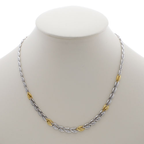 純金 純プラチナ コンビ ネックレス グラーデーション＆リバーシブル　3030-NP16