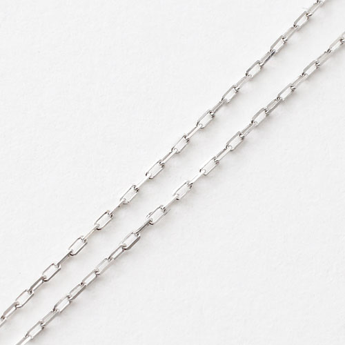 10金 K10WG ダイヤモンド 0.1ct ペンダント クローバー 小豆チェーン ネックレス　3035-PG16