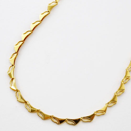 純金 ネックレス ラギング・ウェーブ　3036-NG16