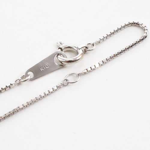 送料無料】【日本製】K10/10金/K10WG きらきら ネックレス ベネチアン  