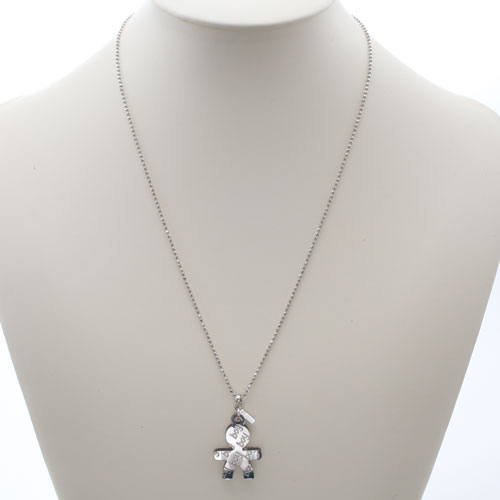 シルバー イタリア製 トワイライトシリーズ ビッグボーイ ペンダント ネックレス　3058-PS17