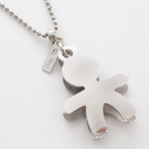 シルバー イタリア製 トワイライトシリーズ ビッグボーイ ペンダント ネックレス　3058-PS17