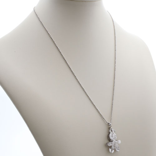 シルバー イタリア製 トワイライトシリーズ ビッグボーイ ペンダント ネックレス　3058-PS17