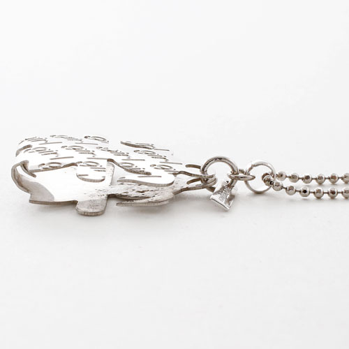 シルバー イタリア製 トワイライトシリーズ ビッグガール ペンダント ネックレス　3059-PS17