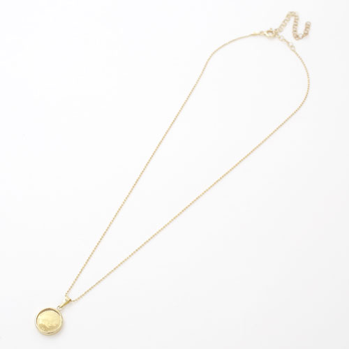 純金 コイン 1/30オンス ペンダント ドルフィン/イルカ 【爪枠】18金枠　3063-MS17