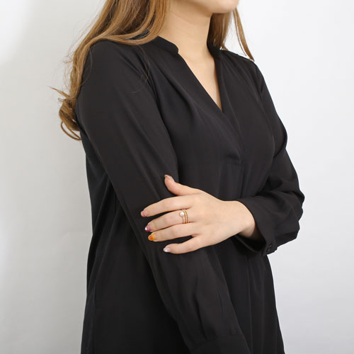 18金 リング（指輪） あこや真珠 カットボール K18WG フリーサイズ 　3075-RG17