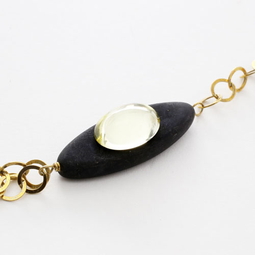 イタリア製 ベネチアングラス バーモチーフネックレス キアラ・デザイン　3108-IN17