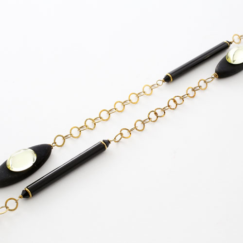 イタリア製 ベネチアングラス バーモチーフネックレス キアラ・デザイン　3108-IN17