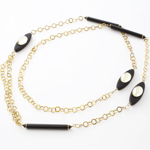 イタリア製 ベネチアングラス バーモチーフネックレス キアラ・デザイン　3108-IN17