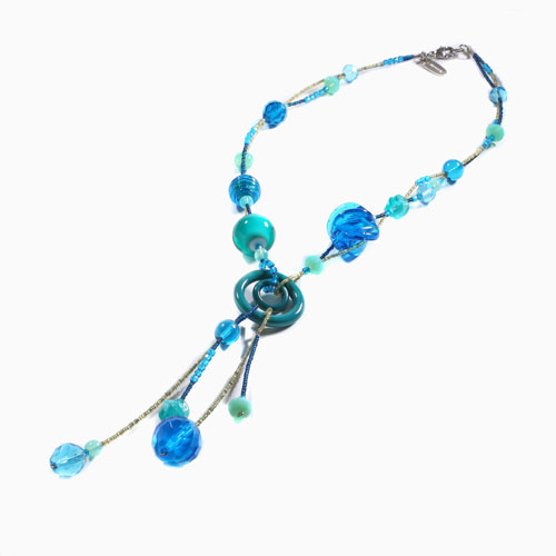 イタリア製 <AVE design> Yデザイン エメラルド・ブルー  3297-AV22