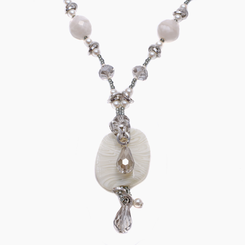 イタリア製 AVE CAPRICE ネックレス ホワイト 3446-AV23