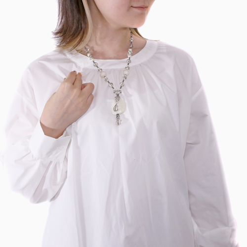 イタリア製 AVE CAPRICE ネックレス ホワイト 3446-AV23